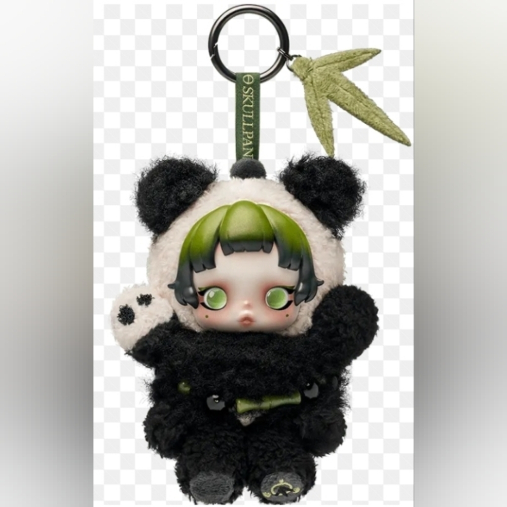Popmart Skull Panda Lazy Panda 🐼 Plush Doll Pendant.